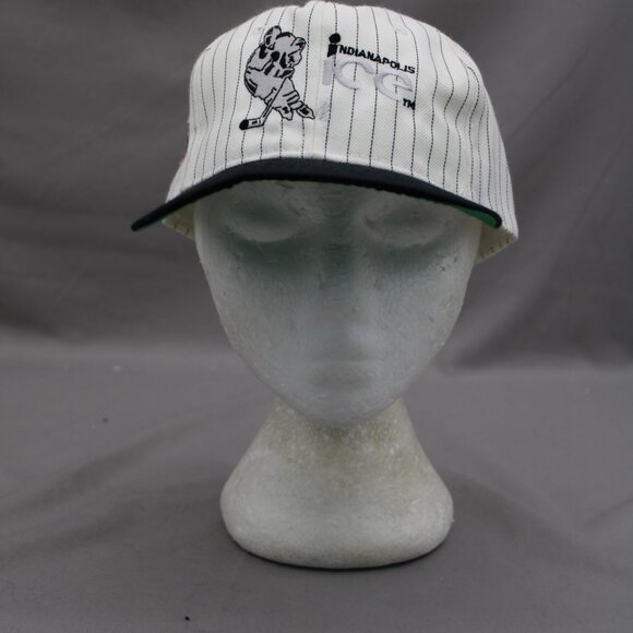ndianapolis Ice Hat (VTG) - Pinstripe 2 Tone by Headmaster - Adult Snapback - Picture 3 of 9